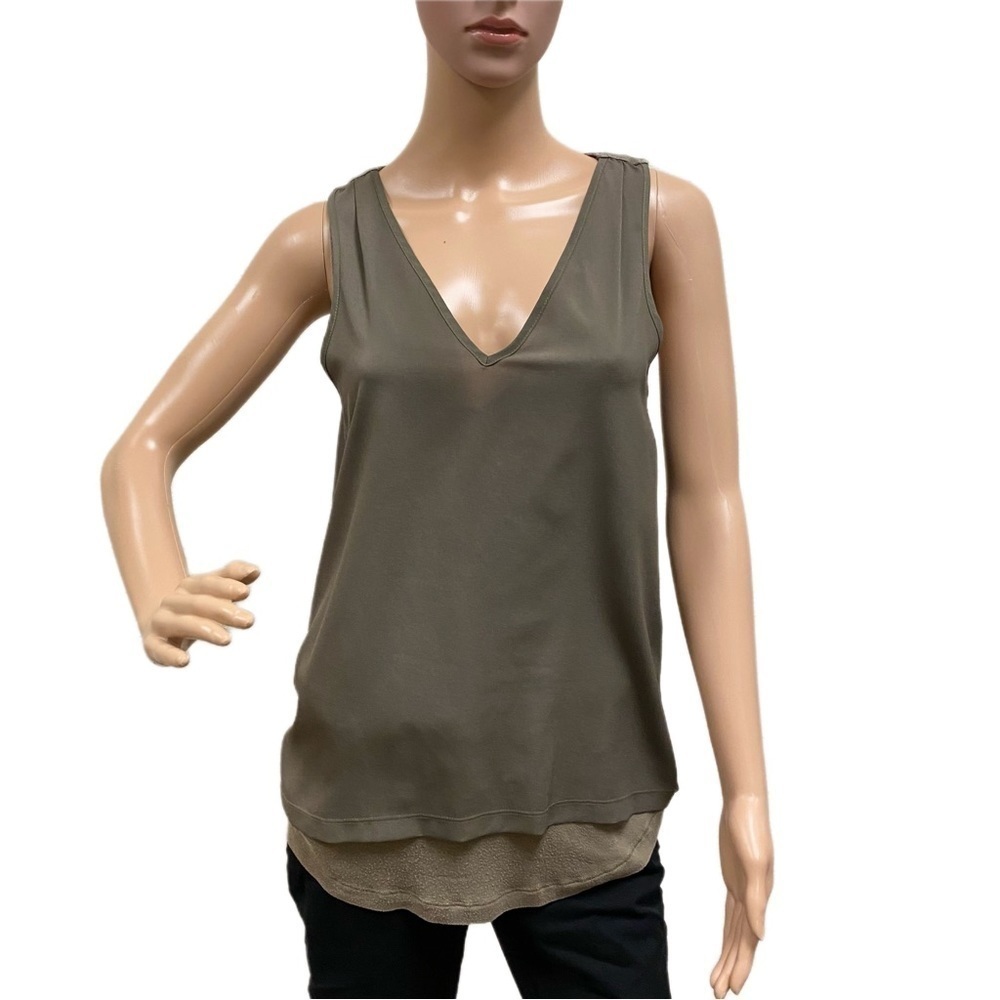 BANANA Republic Olive Green Layered Tank Size XS
